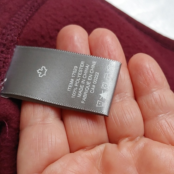 NWT Men's 2X Burgundy Full Zip Fleece Jacket - Picture 8 of 9